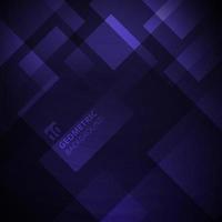 Abstract purple gradient color geometric square overlay modern background design. vector