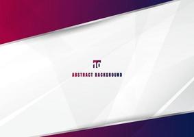 Abstract template blue and pink diagonal overlapping layers vector