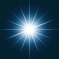 Starlight Shining flare with rays on dark blue gradient background and chevron pattern texture. vector