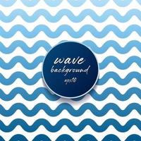 Abstract blue lines wave or wavy stripes pattern on white background. vector