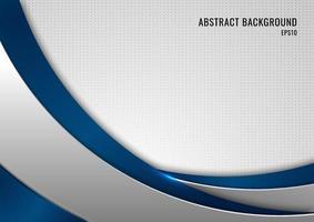 Abstract template blue and gray curve on square background vector