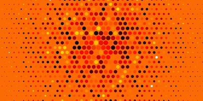 Light Orange vector background with spots.