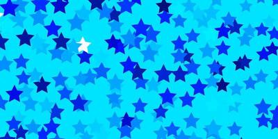 diseño de vector azul claro con estrellas brillantes.