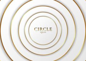 Abstract background elegant modern white circle shape design vector