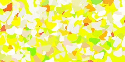 Light green, red vector background with random forms.
