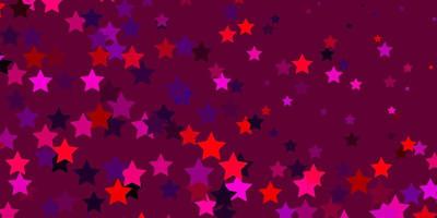 diseño vectorial de color rosa oscuro, amarillo con estrellas brillantes. vector