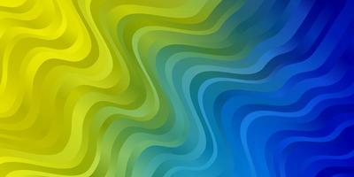 Light Blue, Yellow vector layout with wry lines.