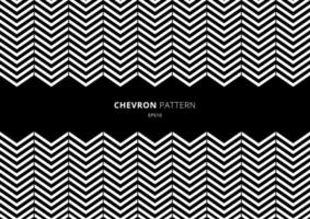 patrón de chevron blanco y negro con espacio para su texto. vector