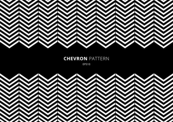 Black and white chevron pattern with space for your text.