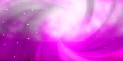 Light Purple, Pink vector texture with beautiful stars.