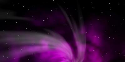 Dark Purple vector layout with bright stars.