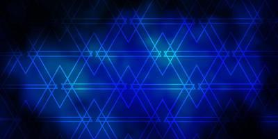 Dark BLUE vector layout with lines, triangles.