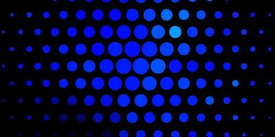 Dark BLUE vector template with circles.