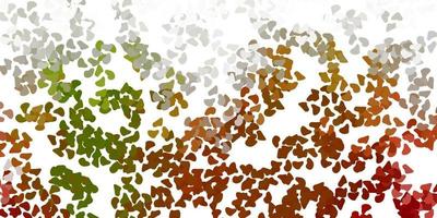 Light green, yellow vector template with abstract forms.