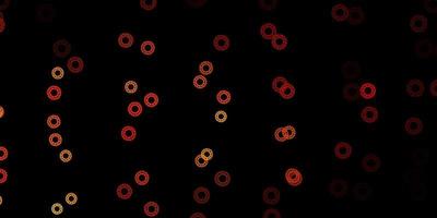 Dark orange vector template with flu signs.