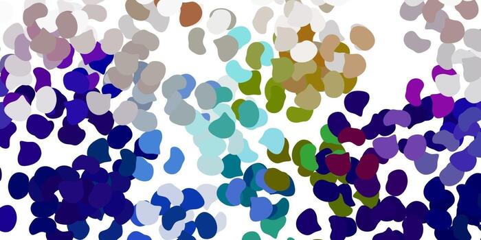 Light multicolor vector template with abstract forms.