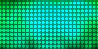 Light Green vector backdrop with circles.