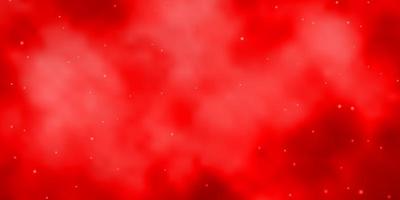 Light Red vector texture with beautiful stars.