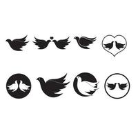 Bird  Dove Logo Template vector illustration