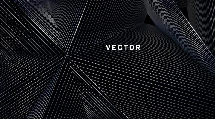 Abstract background illusion of triangular lines