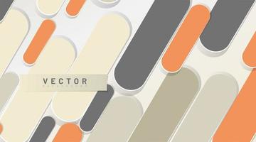 Capsule shapes abstract background vector