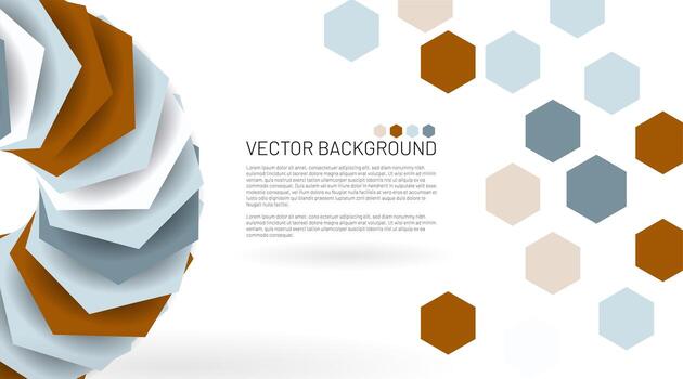 Modern abstract hexagon vector background