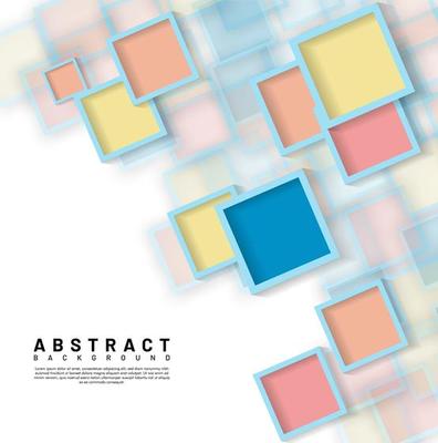 Abstract overlapping square design background