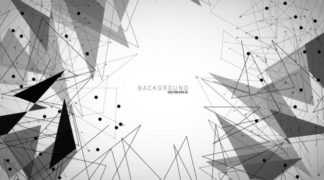 abstract vector background. polygonal space low poly background with connecting dots and lines