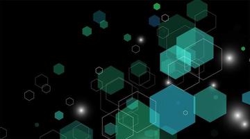 abstract vector background. Concept shape hexagon green.