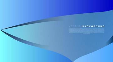 Overlapping blue wave background vector