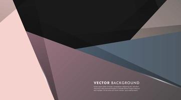 Overlapping geometric pastel shapes background vector