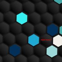 Fondo de geometría hexagonal de vector abstracto