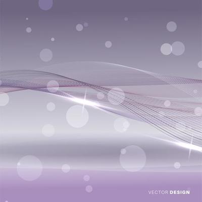 Abstract background with shiny waves and bokeh light