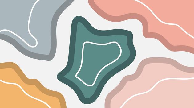 Abstract wave background. Colorful geometric background. Composition of fluid shapes with lines vector