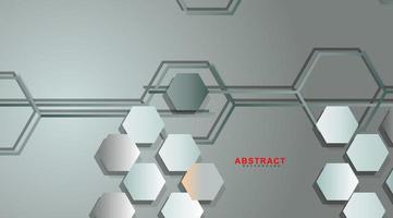 Abstract vector background of a hexagonal geometric wall