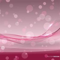 Abstract background with shiny waves and bokeh light vector