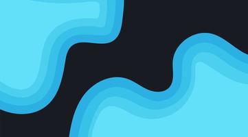 Wavy design overlapping with shadows. vector abstract background