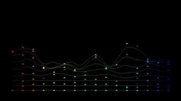 Sound wave display technology looping background