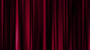 Red theater curtain looping background video