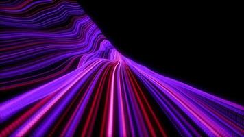 abstrakter Hintergrund der diagonalen violetten Neonbewegungslinie