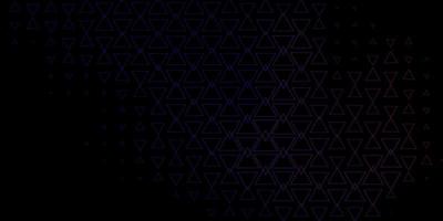 Dark Blue, Red vector layout with lines, triangles.