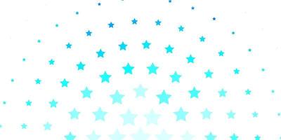 Light Blue, Green vector pattern with abstract stars.