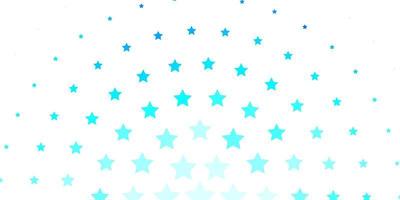 Light Blue, Green vector pattern with abstract stars.