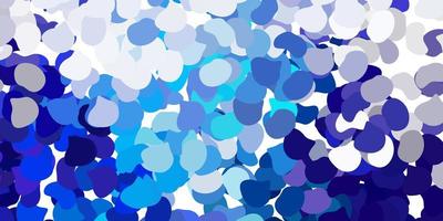 Light pink, blue vector background with random forms.