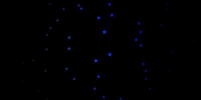 patrón de vector azul oscuro, verde con estrellas abstractas.