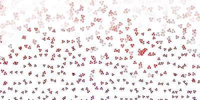 Telón de fondo de vector rosa claro con formas caóticas.