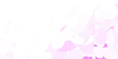 Light purple vector texture with memphis shapes.