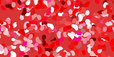 Light pink vector pattern with abstract shapes.