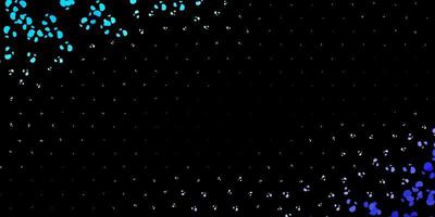 Dark pink, blue vector background with random forms.