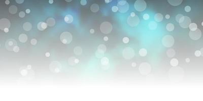 Dark Blue, Green vector background with circles.